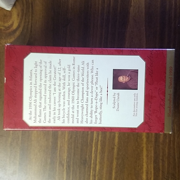 Vintage 1999 Muhammad Ali Keepsake Ornament - Picture 3 of 3